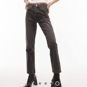 NWT washed black jeans by Topshop